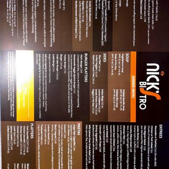 Nick’s Bistro - Food menu - Greek Near Me - Forest Hills, New York Nick’s Bistro - Food menu - Greek Near Me - Forest Hills, New York
