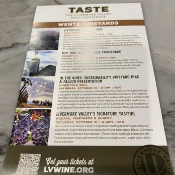 Wente Vineyards - 9/25/23 FYI - Wine Tasting Room Near Me - Livermore, California Wente Vineyards - 9/25/23 FYI - Wine Tasting Room Near Me - Livermore, California