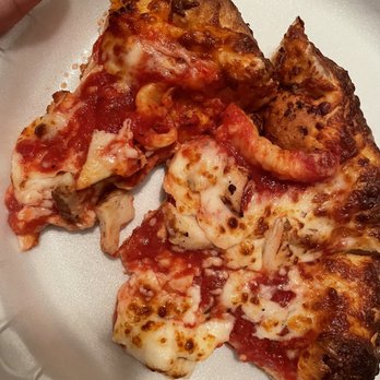 Pizza x Two - Sloppy Over cooked Pizza with dry tasteless chicken - Pizza Near Me - Long Beach, California Pizza x Two - Sloppy Over cooked Pizza with dry tasteless chicken - Pizza Near Me - Long Beach, California