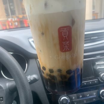Gong Cha - Dirty Brown Sugar Boba - Bubble Tea Near Me - Richardson, Texas