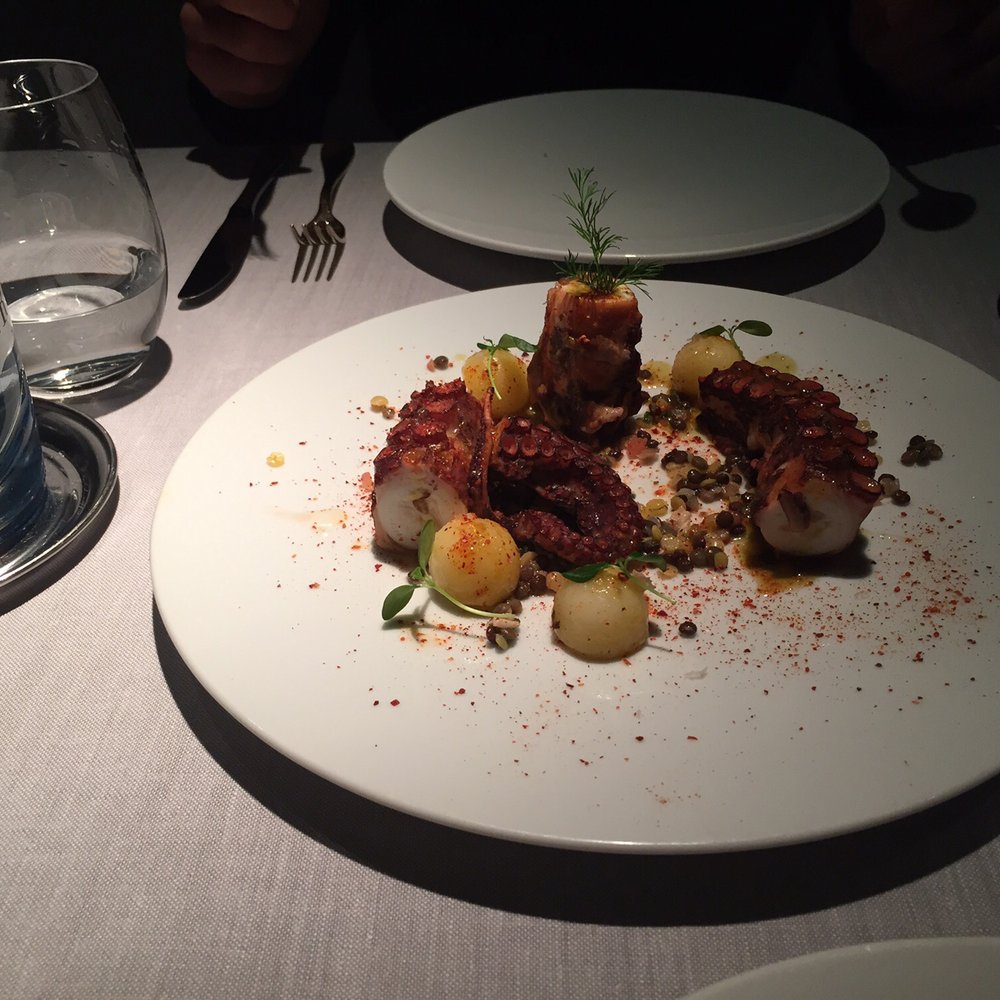 Torre d'Alta Mar - Octopus salad - well-cooked octopus, four little potatoes and lentils... - Catalan Near Me - Barcelona, B