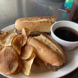 My Dad's Place - French dip and a Washington Apple drink