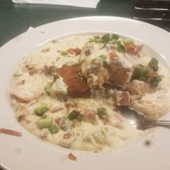 Metro Diner - Shrimp and Grits (Grit Cake) - American Near Me - Granger, Indiana