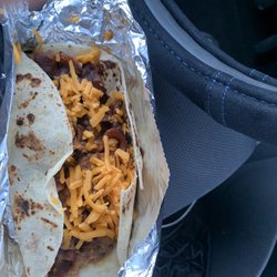El Papagayo - Bean bacon and cheese taco