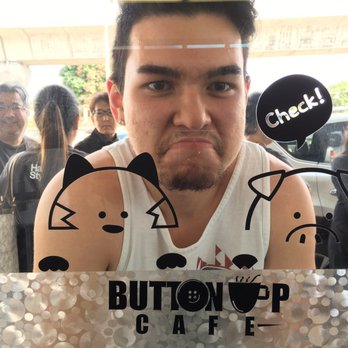 Button Up Cafe - Such cute decal stickers - Breakfast & Brunch Near Me - Pearl City, Hawaii Button Up Cafe - Such cute decal stickers - Breakfast & Brunch Near Me - Pearl City, Hawaii