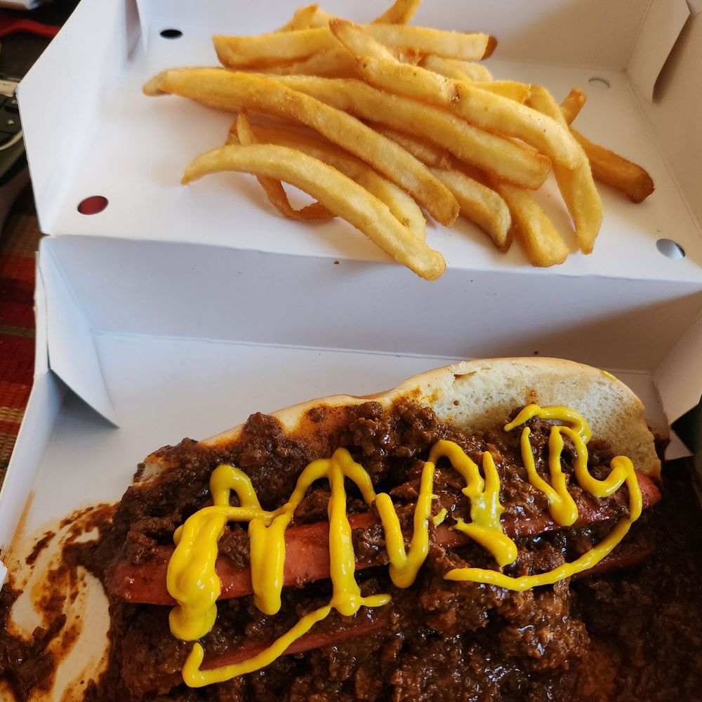 Nation's Giant Hamburgers - French fries and  chili  cheese dog - Burgers Near Me - Sunnyvale, Texas