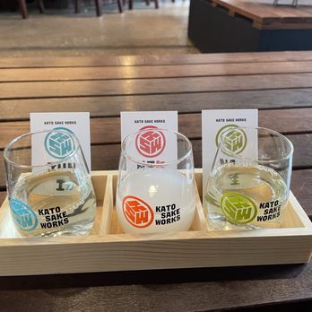 Kato Sake Works - Sake flight - Breweries Near Me - Brooklyn, New York Kato Sake Works - Sake flight - Breweries Near Me - Brooklyn, New York