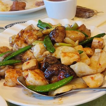 Tin's Teapot Bistro - Assorted seafood with xo sauce - Dim Sum Near Me - Hayward, California Tin's Teapot Bistro - Assorted seafood with xo sauce - Dim Sum Near Me - Hayward, California