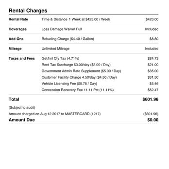 National Car Rental - Refueling charge? Stealing from your customers doesn't seem like a good idea. - Truck Rental Near Me - Honolulu, Hawaii National Car Rental - Refueling charge? Stealing from your customers doesn't seem like a good idea. - Truck Rental Near Me - Honolulu, Hawaii