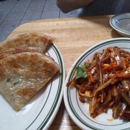 Scallion pancakes and pigs ears Scallion pancakes and pigs ears