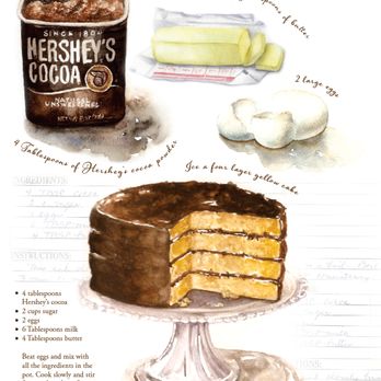 Caryn Dahm - Custom recipe illustration done with watercolors and Adobe Illustrator - Public Art Near Me - Orlando, Florida Caryn Dahm - Custom recipe illustration done with watercolors and Adobe Illustrator - Public Art Near Me - Orlando, Florida
