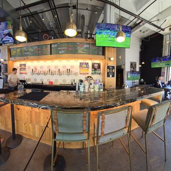 Creature Comforts Brewing - A panoramic view of the bar - Breweries Near Me - Los Angeles, California