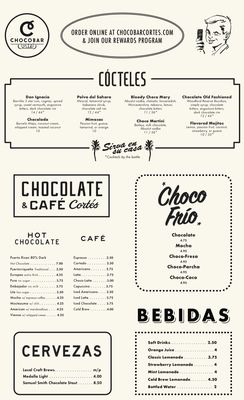 Menu photo 5 Chocobar Cortés San Juan, PR