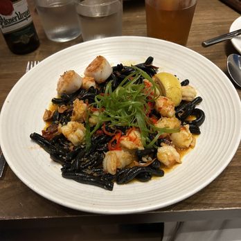 OLIVIA - The black squid pasta with the lobster and shrimp was VERY good. - Italian Near Me - Tampa, Florida OLIVIA - The black squid pasta with the lobster and shrimp was VERY good. - Italian Near Me - Tampa, Florida