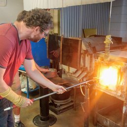 Glass blowing lesson Glass blowing lesson