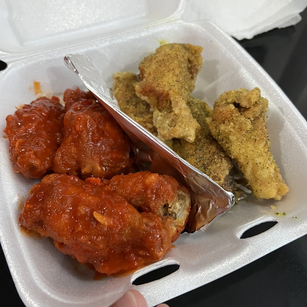 KEEKS Eggrolls & Wings - 1/2 buffalo 1/2 lemon pepper - Asian Fusion Near Me - Keller, Texas KEEKS Eggrolls & Wings - 1/2 buffalo 1/2 lemon pepper - Asian Fusion Near Me - Keller, Texas