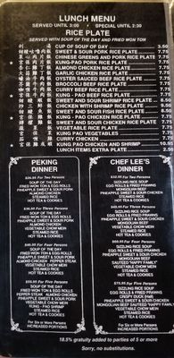 Menu photo 4 Lee's Chinese Restaurant Fort Bragg, CA Menu photo 4 Lee's Chinese Restaurant Fort Bragg, CA