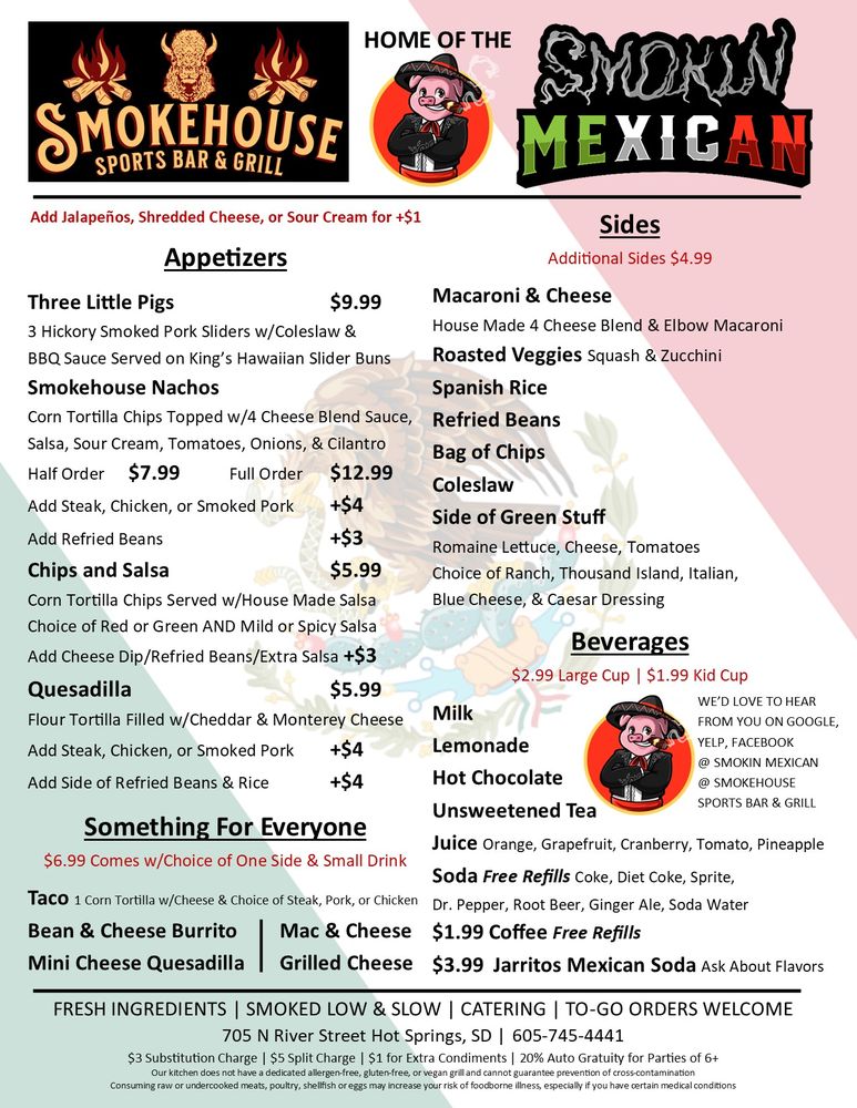 Smokehouse Sports Bar & Grill Logo