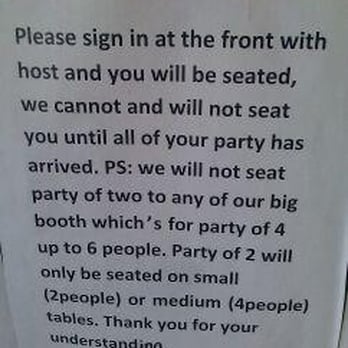 Boiling Point - "Thank you for your understand[ing]" !!! - Taiwanese Near Me - Irvine, California