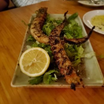 Stella's - grilled octopus; I rate these 5 out of 5 on taste. very meaty, not super seafoody taste - Greek Near Me - Charleston, South Carolina