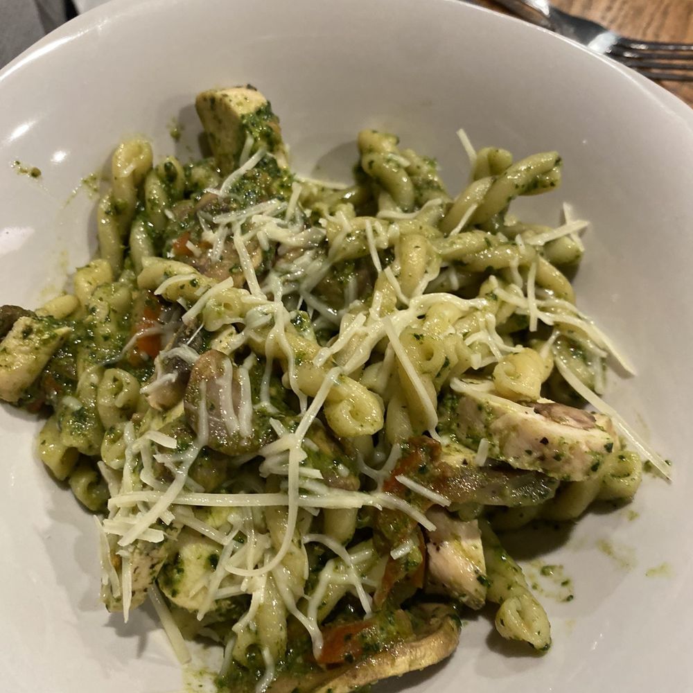 The Wooden Chair - Chicken pesto pasta dish - Breakfast & Brunch Near Me - Stevens Point, Wisconsin
