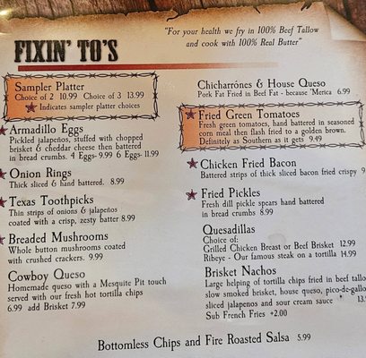 Menu photo 2 Mesquite Pit Steaks and Bar B Q Granbury, TX Menu photo 2 Mesquite Pit Steaks and Bar B Q Granbury, TX