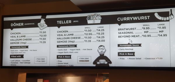 Menu photo 1 Otto's Berlin Döner Toronto, ON