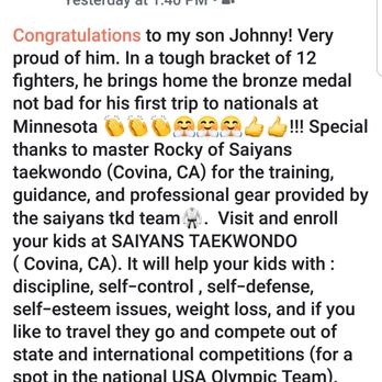 Saiyans Tae Kwon Do - good for your kids. - Taekwondo Near Me - Covina, California Saiyans Tae Kwon Do - good for your kids. - Taekwondo Near Me - Covina, California