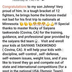 Saiyans Tae Kwon Do - Good for your kids.