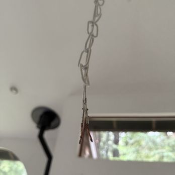 Gunneau's Home Services - whats left of the wiring holding up the chandalier - Plumbing Near Me Gunneau's Home Services - whats left of the wiring holding up the chandalier - Plumbing Near Me