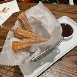 Churro (there were 5 but we swooped in before we remembered to take a pic! :)