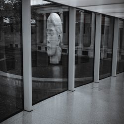 Buffalo AKG Art Museum - Jaume Plensa; Laura; 2012; macael marble, lead, stainless steel