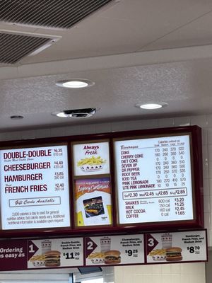 Menu photo 1 In-N-Out Burger San Clemente, CA