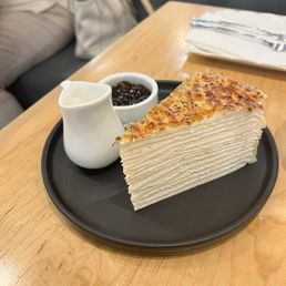 Sweet Potato Mille Crepes Cake