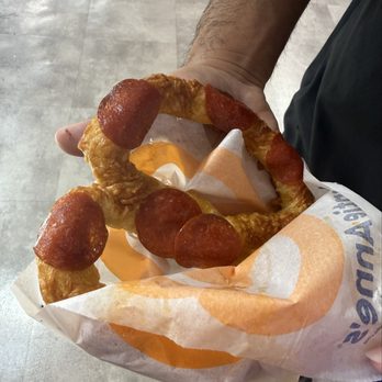 Auntie Anne's - Pepperoni Pretzel - Pretzels Near Me - Salinas, California Auntie Anne's - Pepperoni Pretzel - Pretzels Near Me - Salinas, California