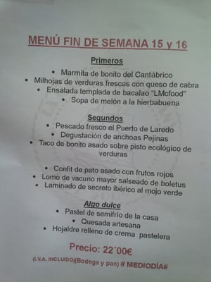 Menu photo 2 La Marina Company Laredo, S