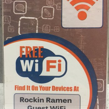 Rockin' Ramen - Free wi-fi - Ramen Near Me - Temecula, California