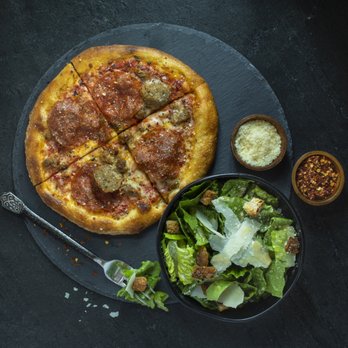 SPIN! Pizza - The Mini Mia. Personal pizza + salad meal. - Pizza Near Me - Prairie Village, Kansas SPIN! Pizza - The Mini Mia. Personal pizza + salad meal. - Pizza Near Me - Prairie Village, Kansas