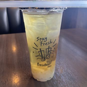 Saigon District Restaurant Presotea - White peach tea whit aloe vera. - Vietnamese Near Me - Huntington Beach, California Saigon District Restaurant Presotea - White peach tea whit aloe vera. - Vietnamese Near Me - Huntington Beach, California