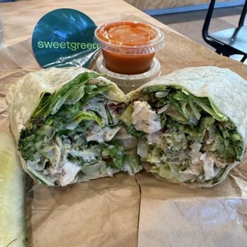 sweetgreen - Healthy Salads, Wraps, and Bowls - Molly's Big Dill Caesar Wrap with pickle on the side - Salad Near Me - Sacramento, California sweetgreen - Healthy Salads, Wraps, and Bowls - Molly's Big Dill Caesar Wrap with pickle on the side - Salad Near Me - Sacramento, California