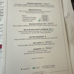 TransPennine Express - Menu