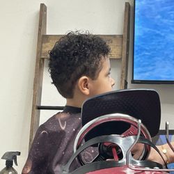 Rebel Cuts For Kids - Finished hair cut.