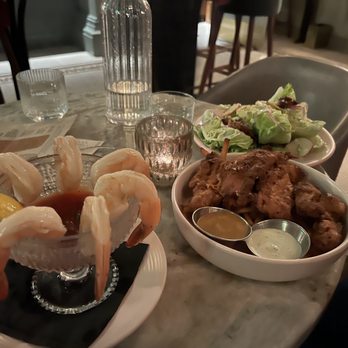 Abigail Hall - Shrimp , chicken strips and a wedge salad . - Cocktail Bars Near Me - Portland, Oregon Abigail Hall - Shrimp , chicken strips and a wedge salad . - Cocktail Bars Near Me - Portland, Oregon