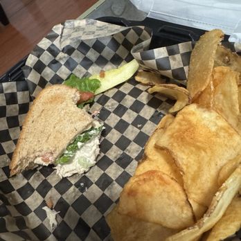 The Soup Well - What's left of my tuna sandwich, house fries, and a pickle - Soup Near Me - Fairview, Texas The Soup Well - What's left of my tuna sandwich, house fries, and a pickle - Soup Near Me - Fairview, Texas