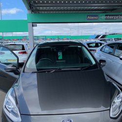 Enterprise Rent-A-Car - My Ford Fiesta rental car at pick-up on 6 July 2019.