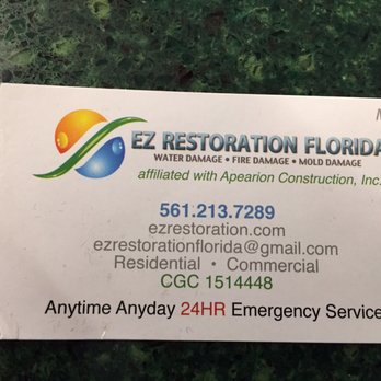 EZ Restoration Florida - Damage Restoration Near Me - Boca Raton, Florida EZ Restoration Florida - Damage Restoration Near Me - Boca Raton, Florida