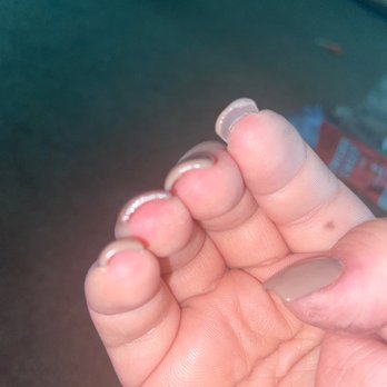 Beautiful Nails - Polish is caked on - Nail Salons Near Me - Fresno, California