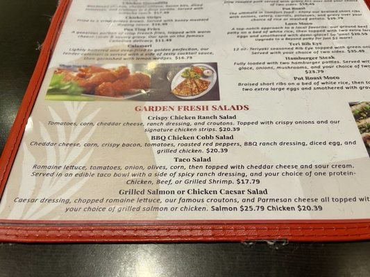 Menu photo 1 Ruby Tuesday Moanalua Honolulu, HI Menu photo 1 Ruby Tuesday Moanalua Honolulu, HI