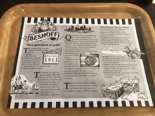 Menu photo 7 Beshoff Restaurants Dublin, D