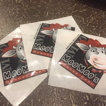 Moo Moo's Burger Barn - Stickers for the kids! - Burgers Near Me - Rocklin, California